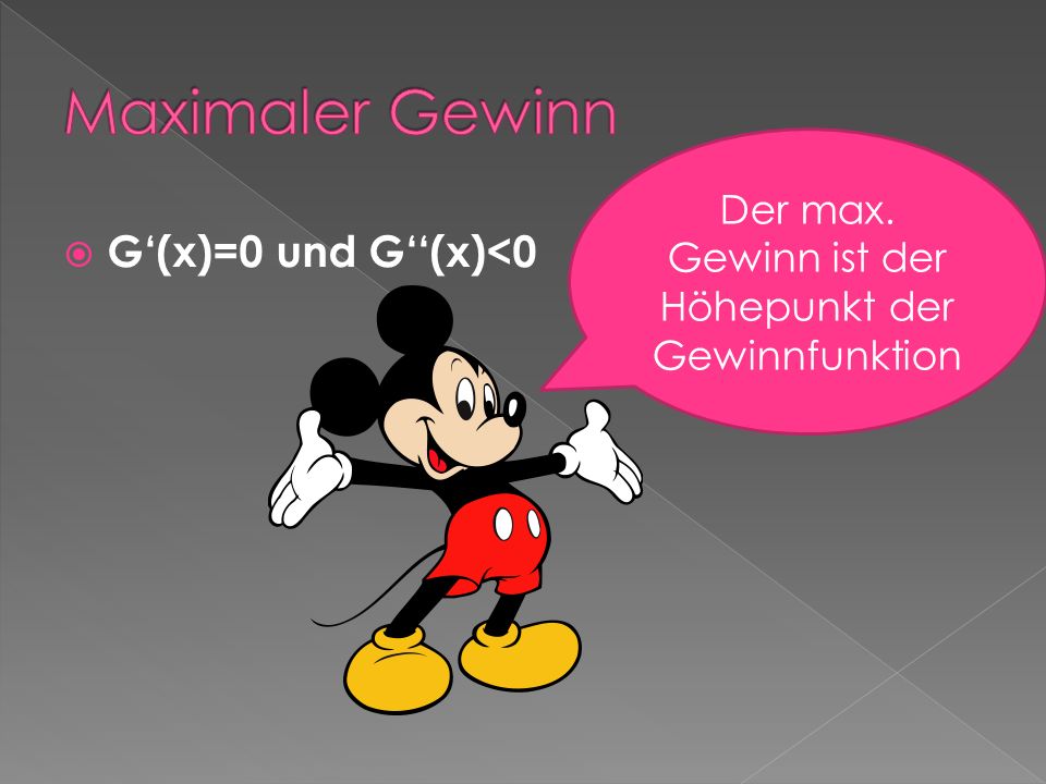 maximaler gewinn maximaler gewinn